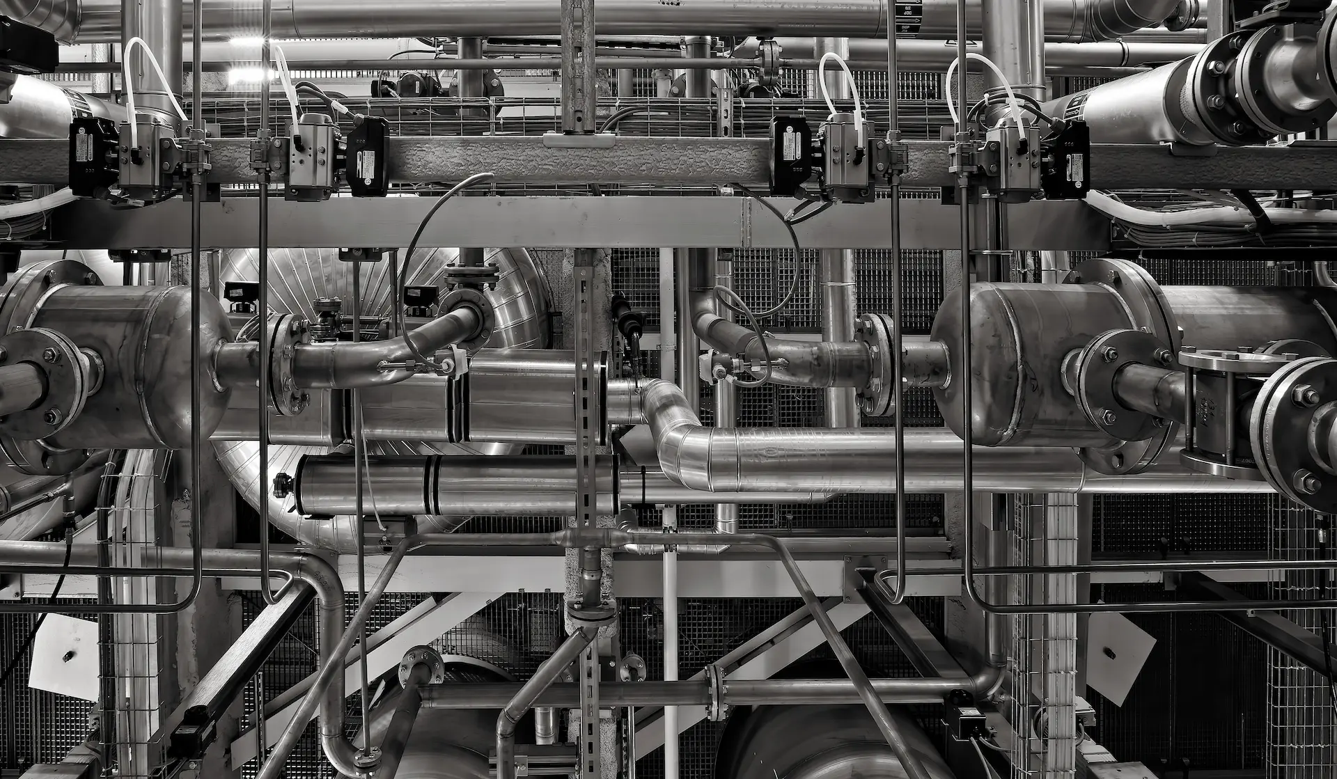 Red de cañerías industriales para conducción de fluidos en planta